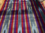 Purple Red Ikat Striped Silk  Home Textile Interior Fabrics.