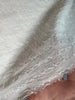 White Pin Striped Neutral Organic Cotton Fabric By The Meter.