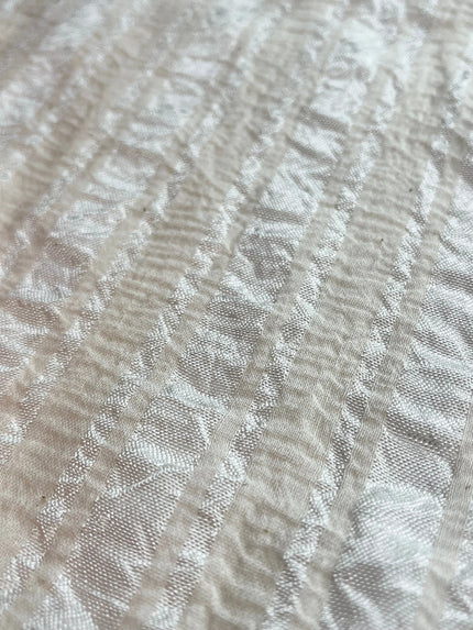 Striped and Textured Silk Linen Fabrics Crinkle