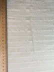 White Pin Striped Neutral Organic Cotton Fabric By The Meter.