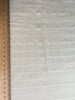 White Pin Striped Neutral Organic Cotton Fabric By The Meter.