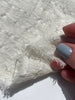 White Pin Striped Neutral Organic Cotton Fabric By The Meter.