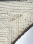 Gray Striped Neutral Organic Cotton Fabric By The Meter, Crinkle Fabric.
