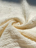 Cotton Open Weave Gauze, Sheer & Stretchy Black - White Stripes.