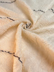 Cotton Open Weave Gauze, Sheer & Stretchy Black - White Stripes.