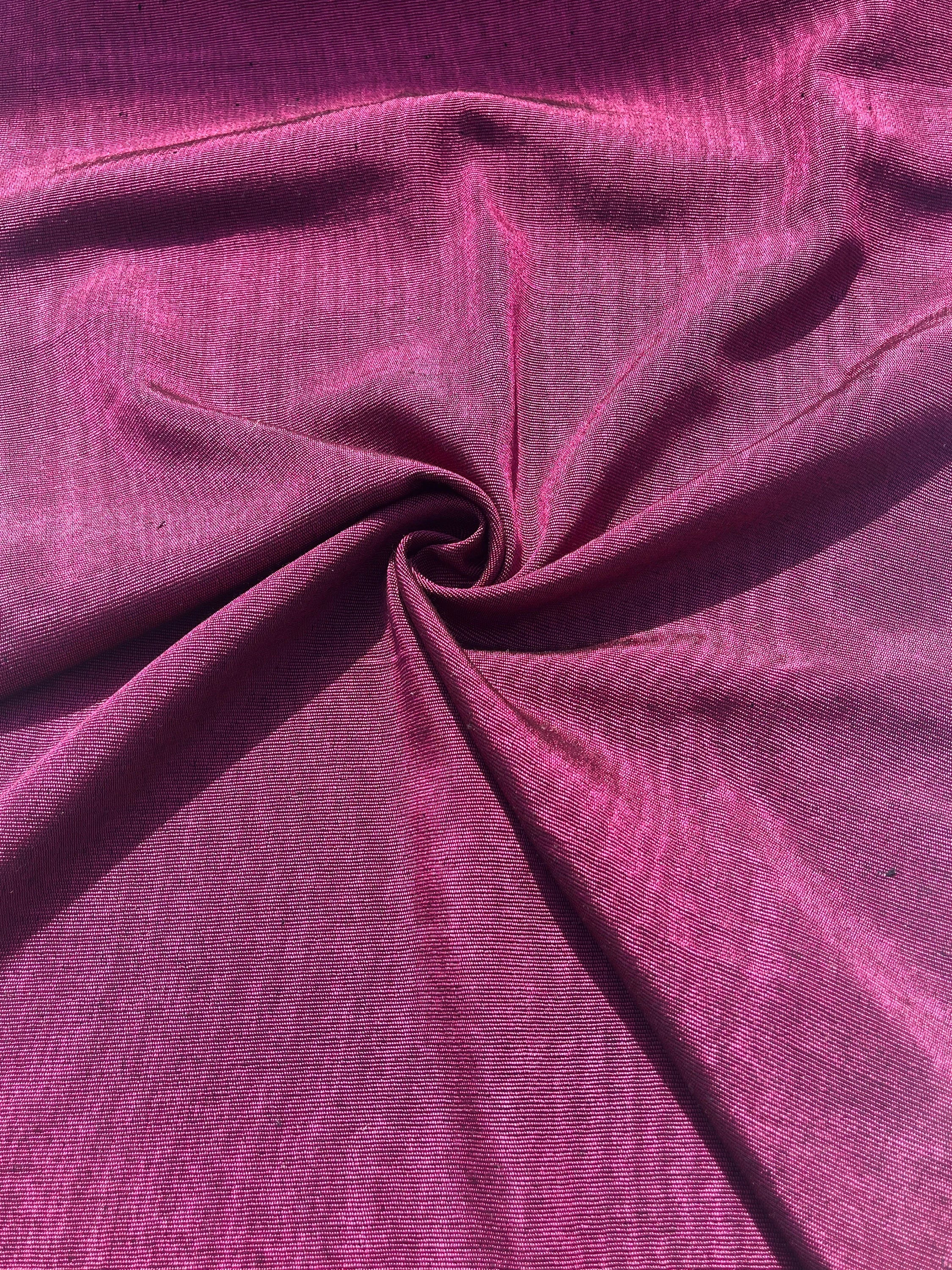 Cyclamen Pink Silk Home Textile Interior Fabrics.