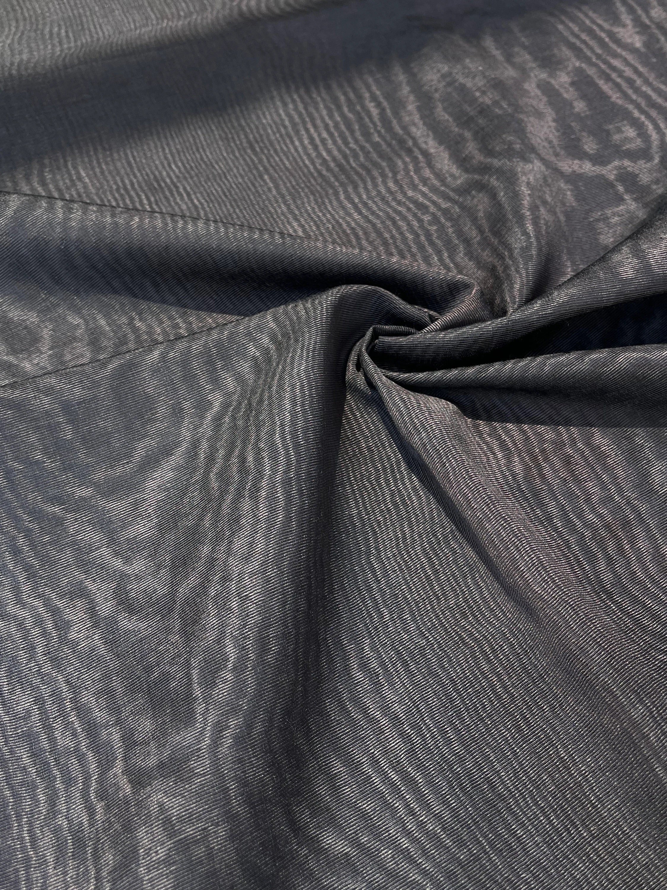 Brown Silk Moire Home Textile Interior Fabrics, Watermark Patterns.
