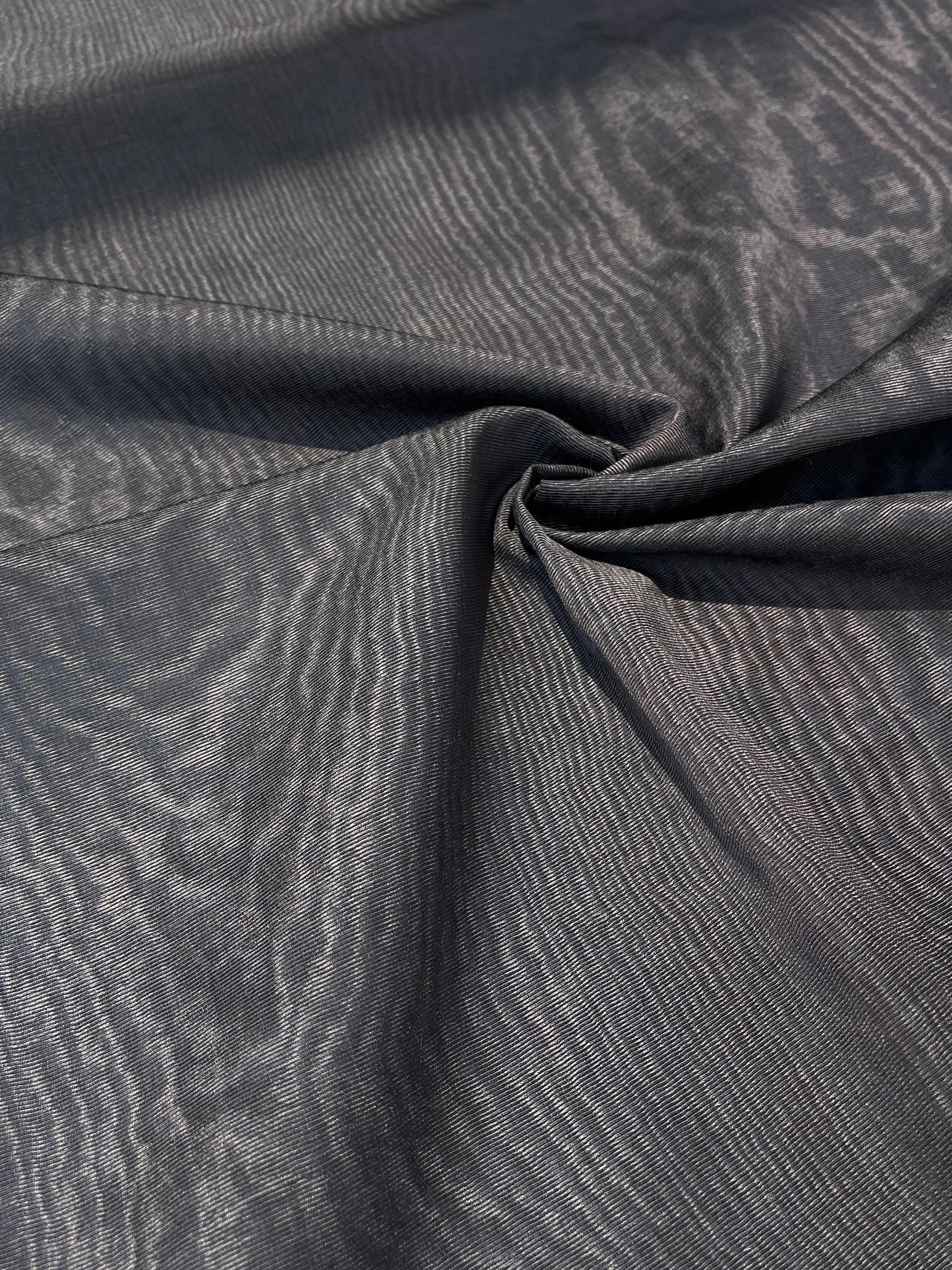 Brown Silk Moire Home Textile Interior Fabrics, Watermark Patterns.