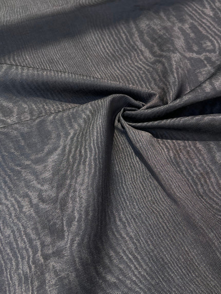 Brown Silk Moire Home Textile Interior Fabrics Watermark Pattern.