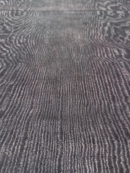 Brown Silk Moire Home Textile Interior Fabrics Watermark Pattern.