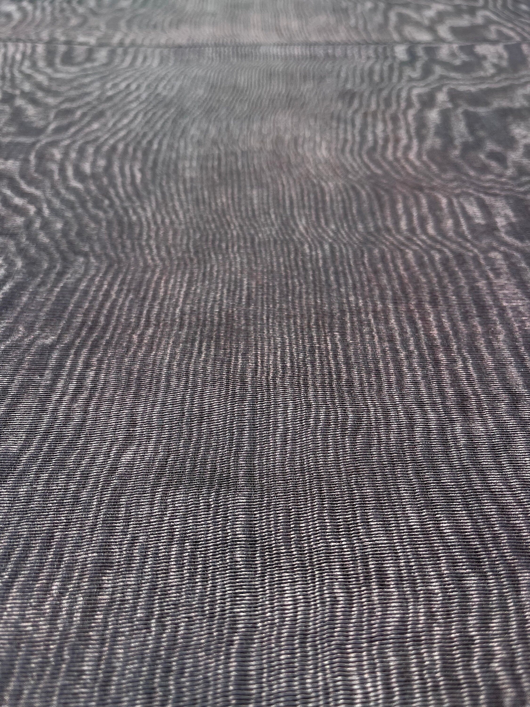 Brown Silk Moire Home Textile Interior Fabrics Watermark Pattern.