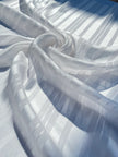 White Silk Chiffon Sheer Silk By The Yard.
