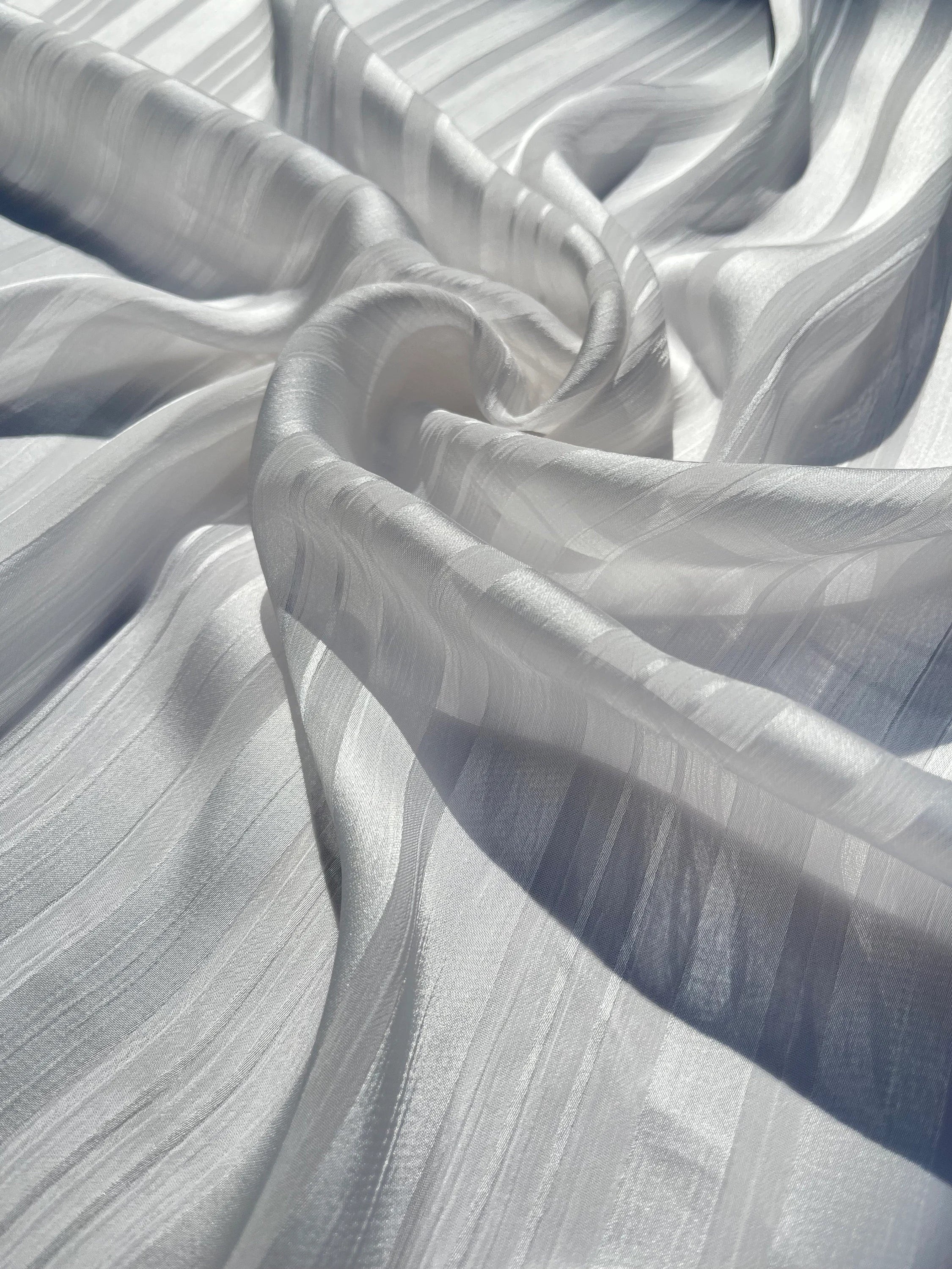 White Silk Chiffon Sheer Silk By The Yard.