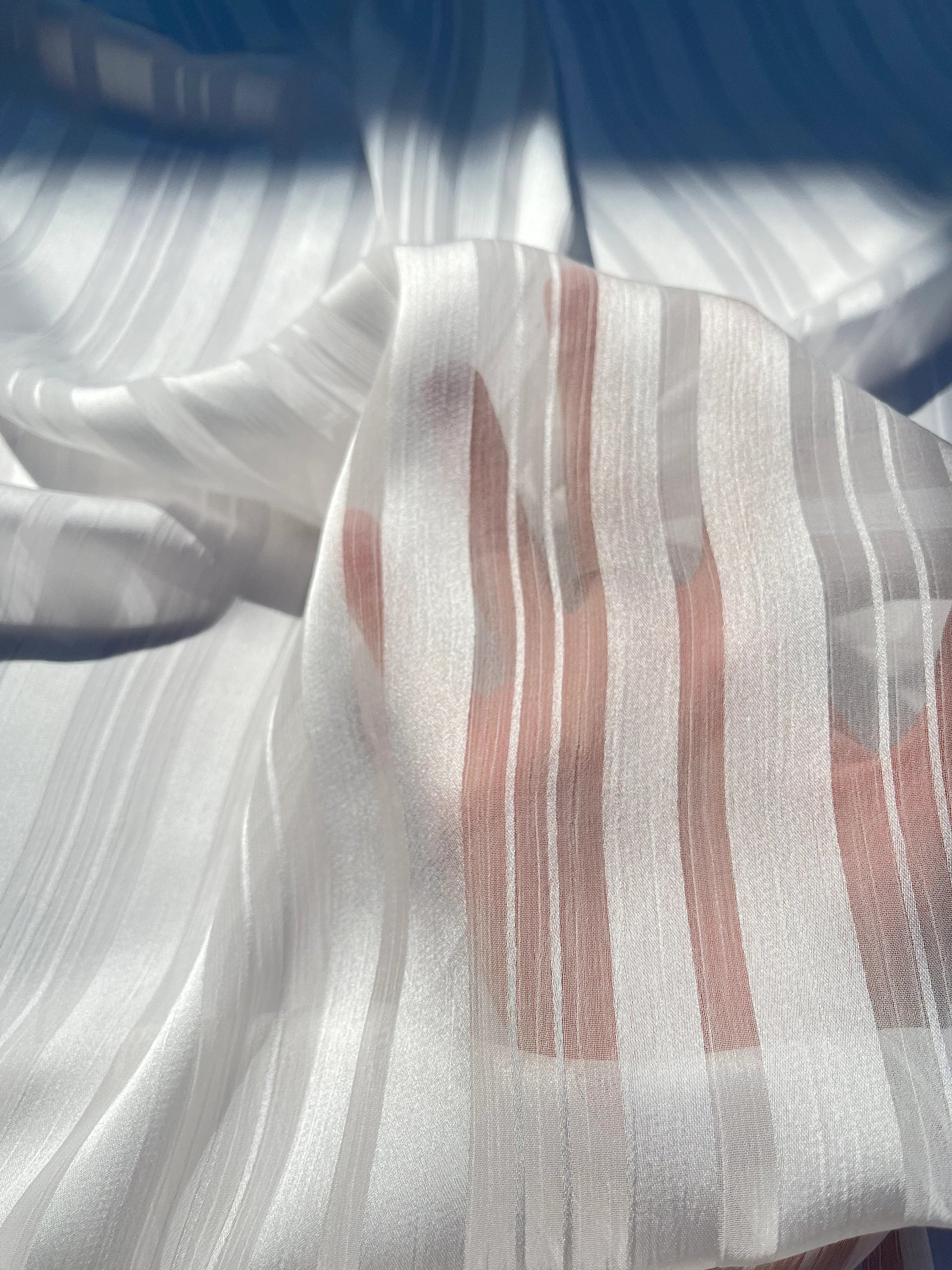 White Silk Chiffon Sheer Silk By The Yard.