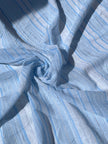 Crinkle Chiffon Designer Fabric, Embroidered Fabric.