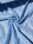 Crinkle Chiffon Designer Fabric, Embroidered Fabric.