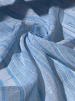Crinkle Chiffon Designer Fabric, Embroidered Fabric.