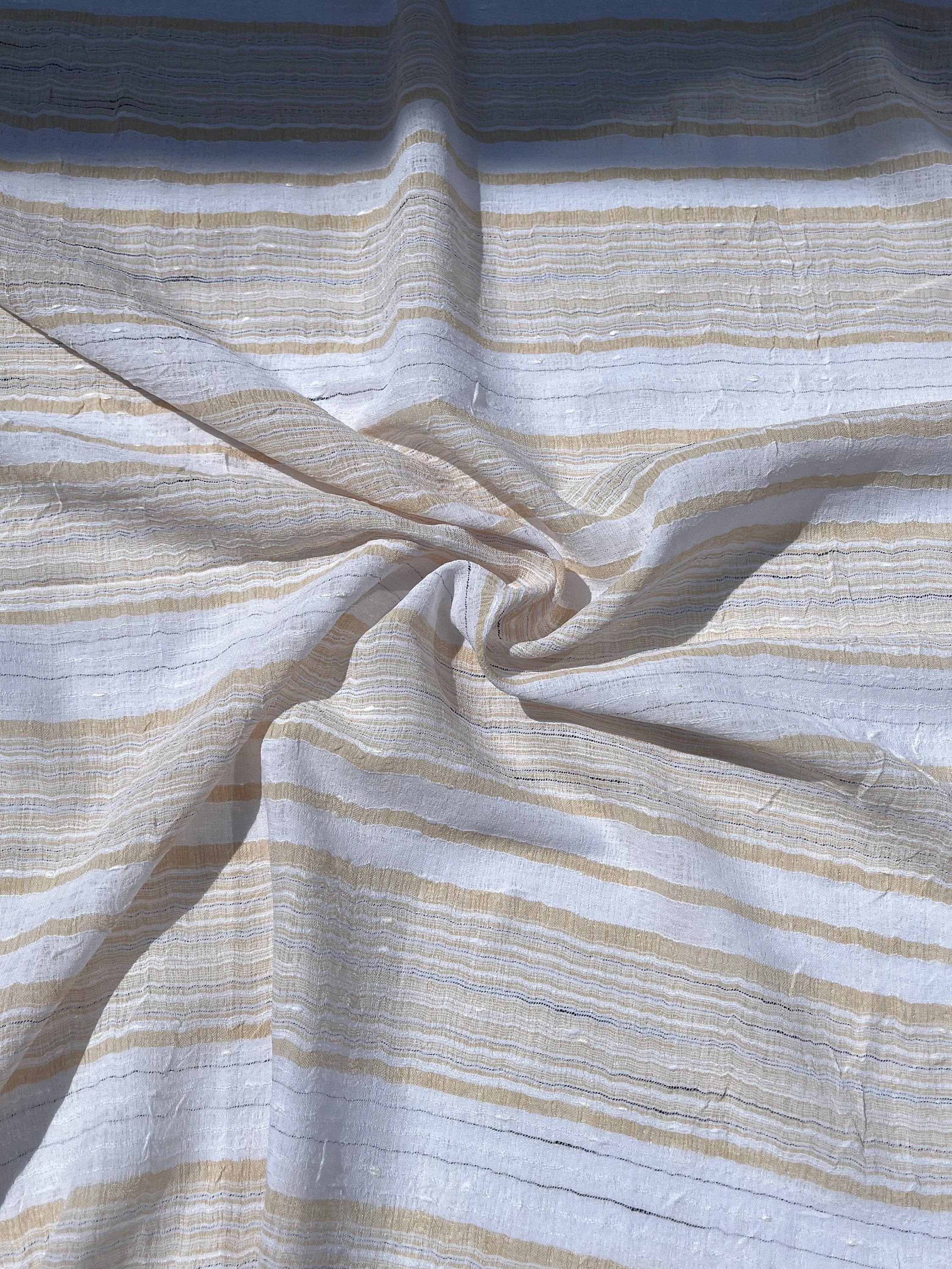 Crinkle Chiffon Designer Fabric, Embroidered Fabric.