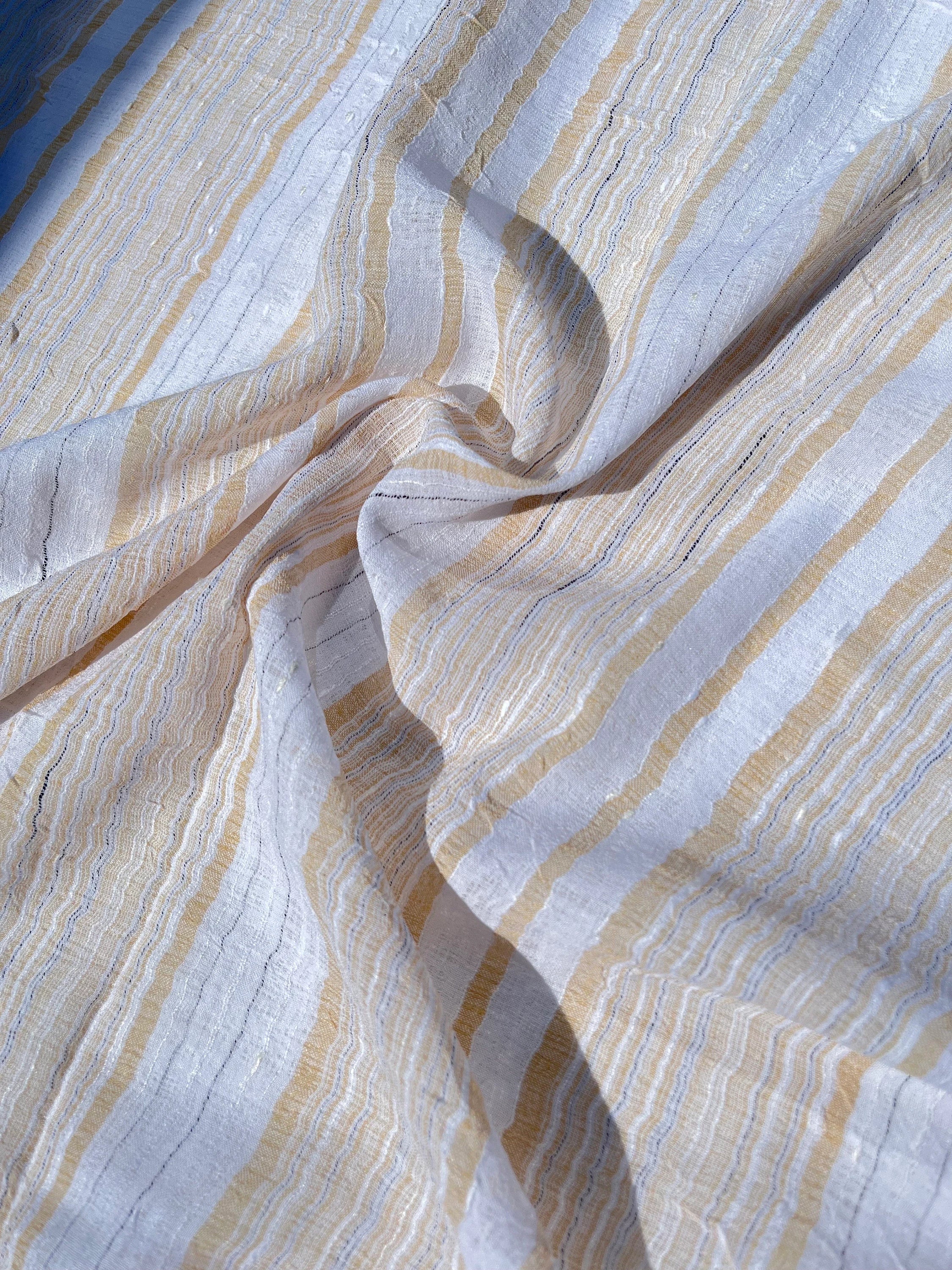 Crinkle Chiffon Designer Fabric, Embroidered Fabric.