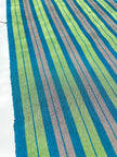 Green Striped Silk  Home Textile Interior Fabrics.