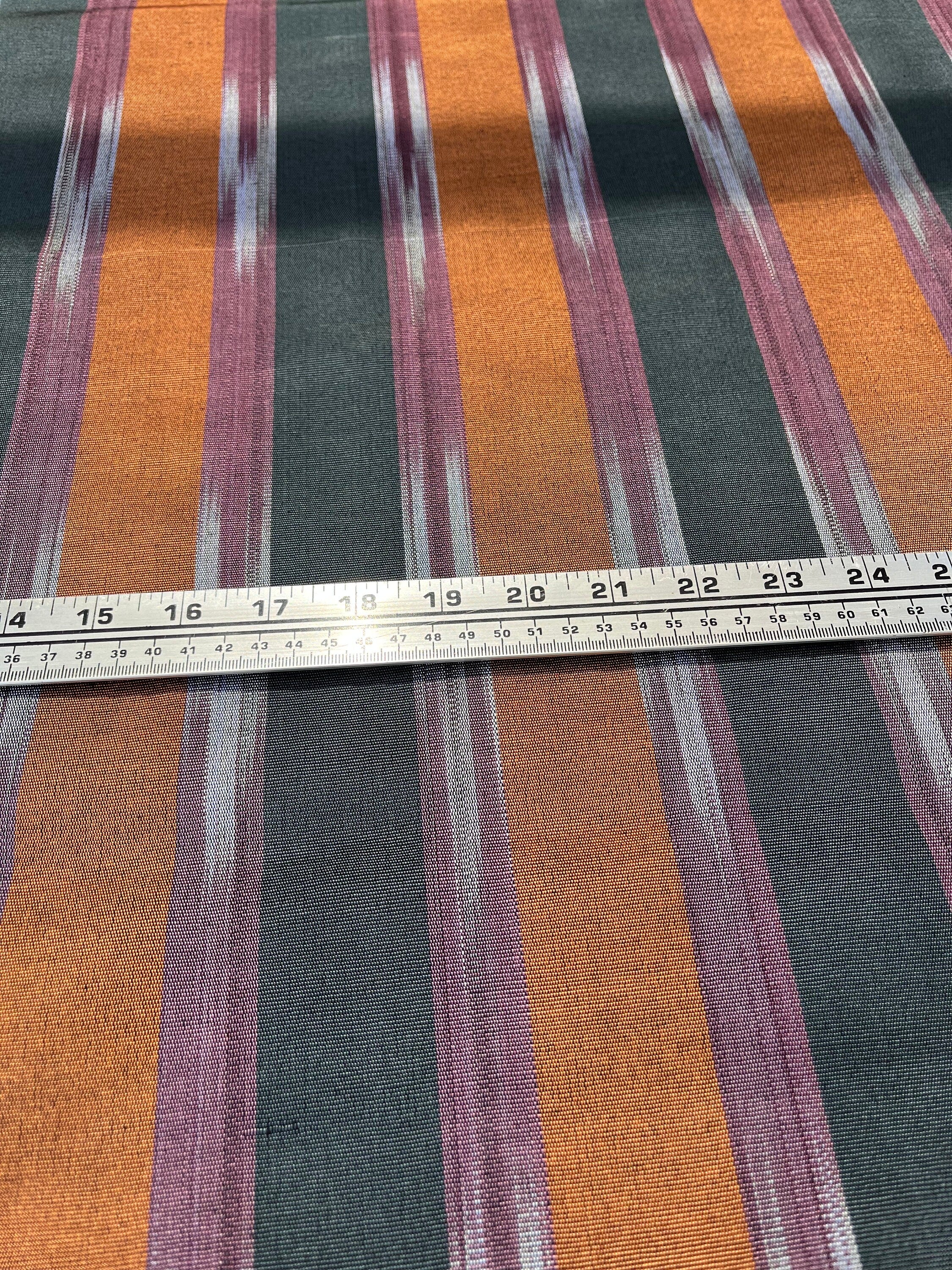 Orange Ikat Striped Home Textile Interior Fabrics