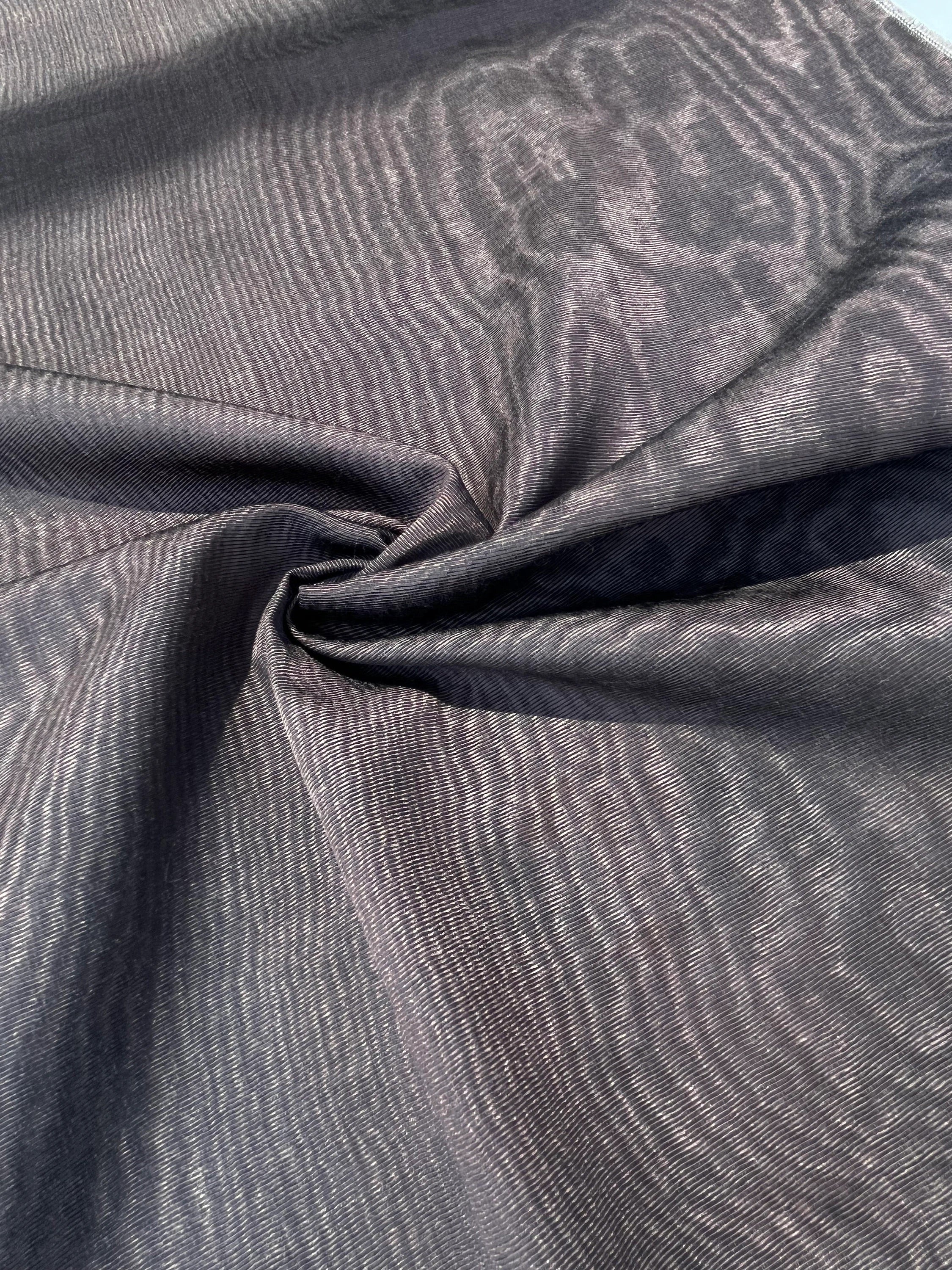 Brown Silk Moire Home Textile Interior Fabrics, Watermark Patterns.