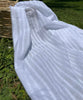 Cotton Fabric With Stripes, Brown, Green, Black, Cream, White Colour Options Available.