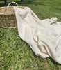 Linen Gauze Unbleached / Light Brown Natural Fabric.