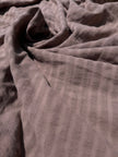 Cotton Fabric With Stripes, Brown, Green, Black, Cream, White Colour Options Available.