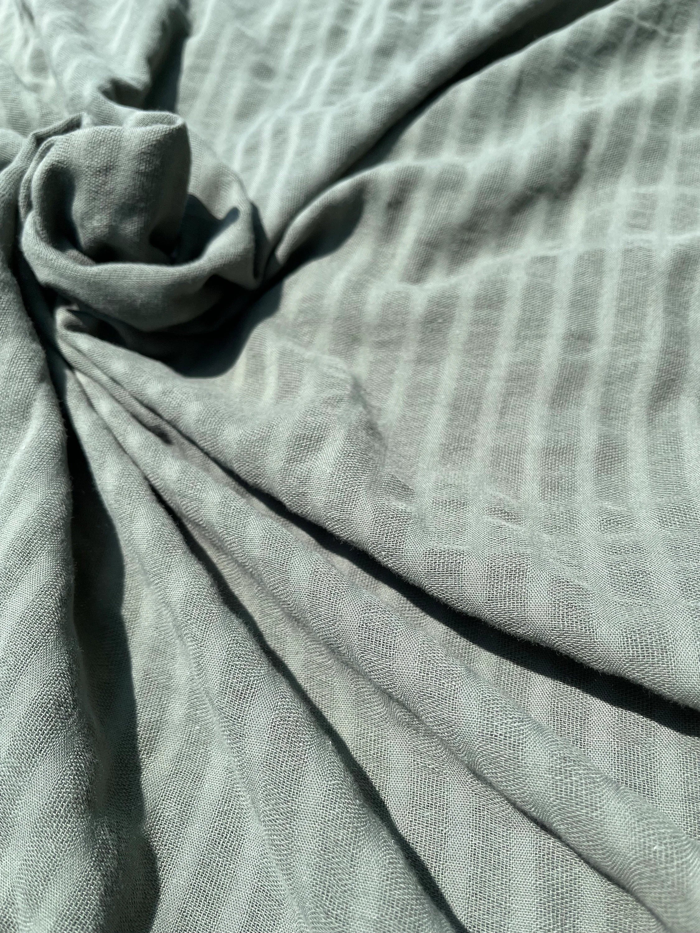 Cotton Fabric With Stripes, Brown, Green, Black, Cream, White Colour Options Available.