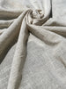 Linen Gauze Unbleached / Light Brown Natural Fabric.