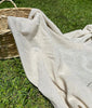 Linen Gauze Unbleached / Light Brown Natural Fabric.