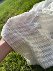 Tissu de soie extensible de luxe, seersucker.