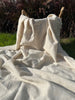 Tissu en mélange de coton biologique lin écru neutre au mètre, largeur 150 cm. %50 Lin %50 Coton, Tissu en Lin Fluide Softhand.