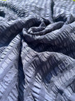 Tissu de soie extensible de luxe, seersucker.