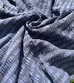 Tissu de soie extensible de luxe, seersucker.