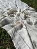 Cotton Open Weave Gauze, Sheer & Stretchy Black - White Stripes.