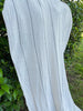 Cotton Open Weave Gauze, Sheer & Stretchy Black - White Stripes.