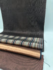 Brown Silk Moire Home Textile Interior Fabrics, Watermark Patterns.