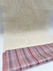 Ecru White Silk Moire For Home Textile Interior Fabrics, Watermark Pattern.