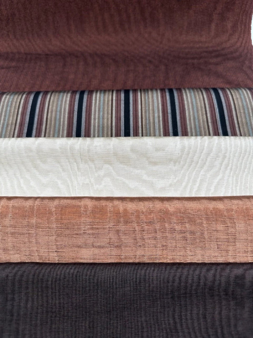 Osmanlı Başlık İçin Kahverengi Lüks İpek Döşeme, Ev Tekstili İç Mekan Kumaşları: Yastık Kılıfları, Kimono Esintili Tasarımlar, Filigran Desenleri.