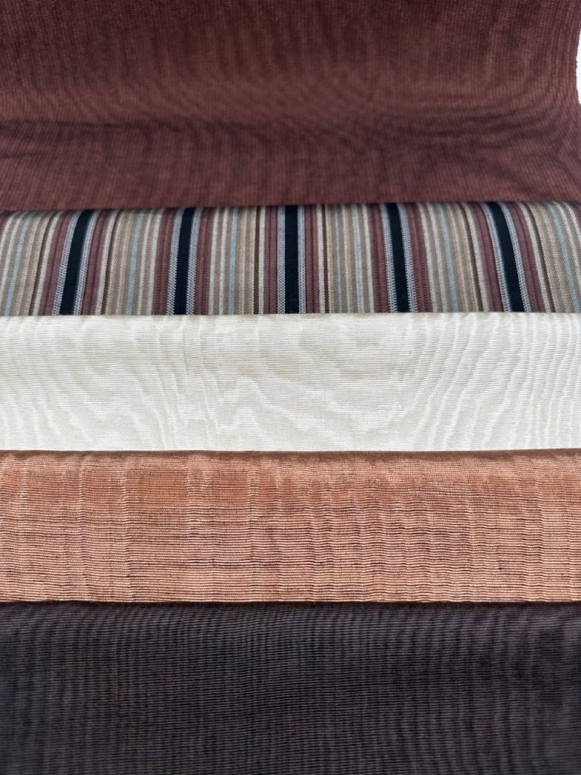 Osmanlı Başlık İçin Kahverengi Lüks İpek Döşeme, Ev Tekstili İç Mekan Kumaşları: Yastık Kılıfları, Kimono Esintili Tasarımlar, Filigran Desenleri.