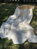 Check Weave Sheer Neutral Cotton Fabric