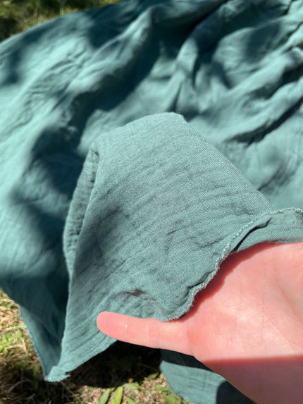 Metre ile Muslin Kumaş - Organik Muslin Kumaş - Bebek Pamuklu Muslin - Metre ile 2 Katlı Gazlı Bez Kumaş, 150 CM GENİŞLİK. Yenidoğan Battaniyesi, Çok Renkli Seçenekler Mevcuttur.