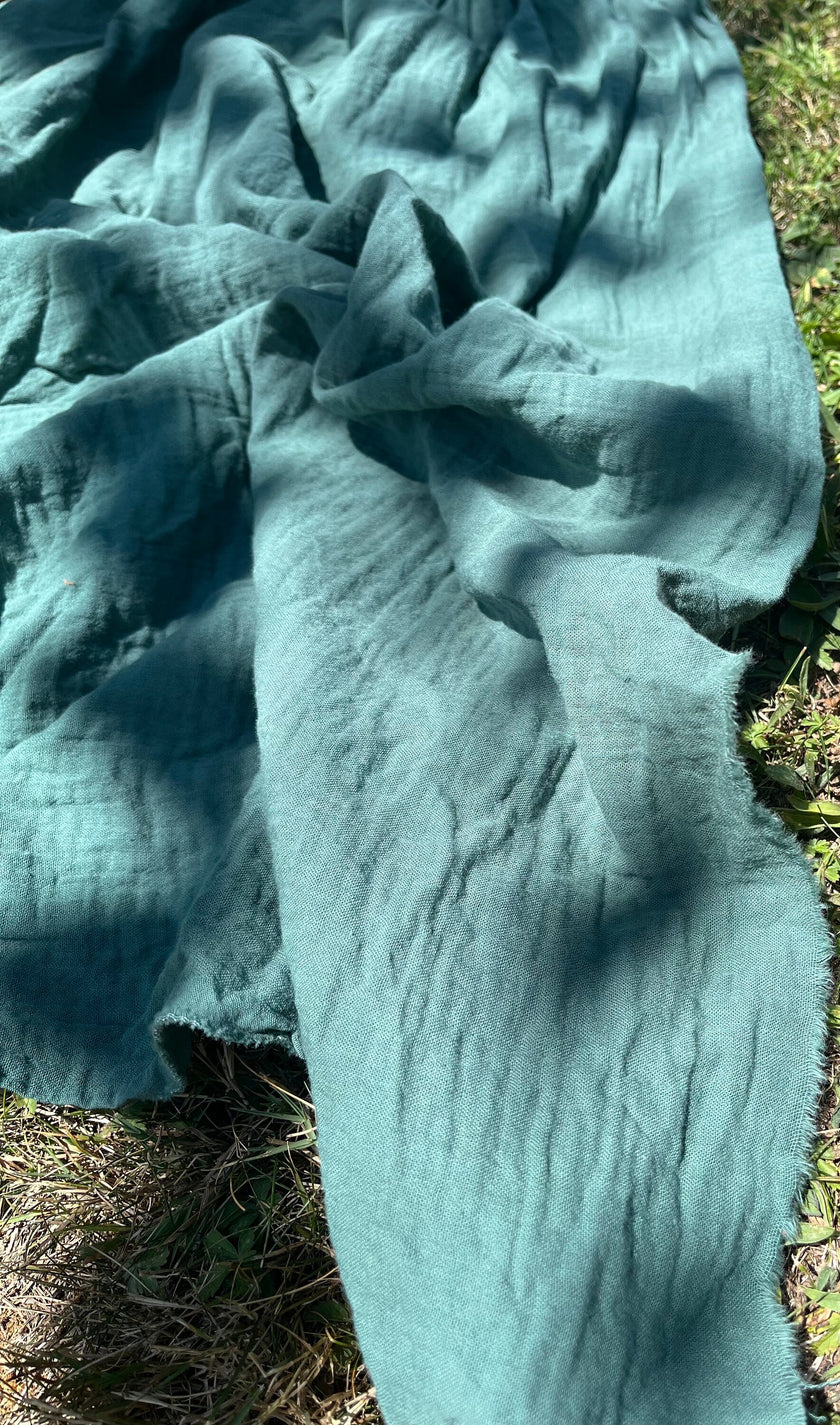 Metre ile Muslin Kumaş - Organik Muslin Kumaş - Bebek Pamuklu Muslin - Metre ile 2 Katlı Gazlı Bez Kumaş, 150 CM GENİŞLİK. Yenidoğan Battaniyesi, Çok Renkli Seçenekler Mevcuttur.