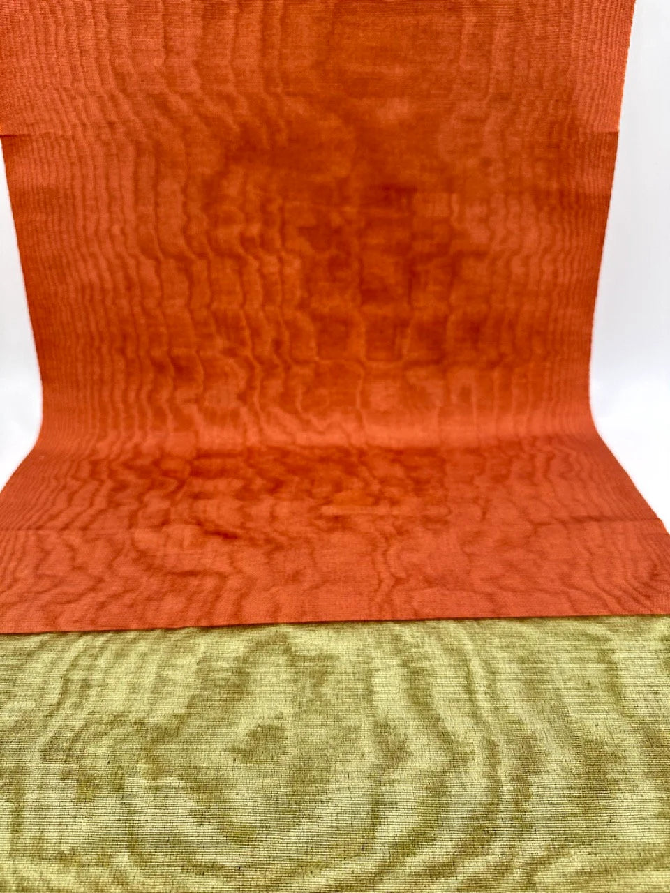 Osmanlı Başlık İçin Turuncu Renkli Lüks İpek Döşeme, Ev Tekstili İç Mekan Kumaşları: Yastık Kılıfları, Kimono Esintili Tasarımlar, Filigran Desenleri.