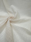 Check Weave Sheer Neutral Cotton Fabric