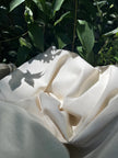 100% Mulberry Silk, Noil Raw Natural Fabric Sustainable.