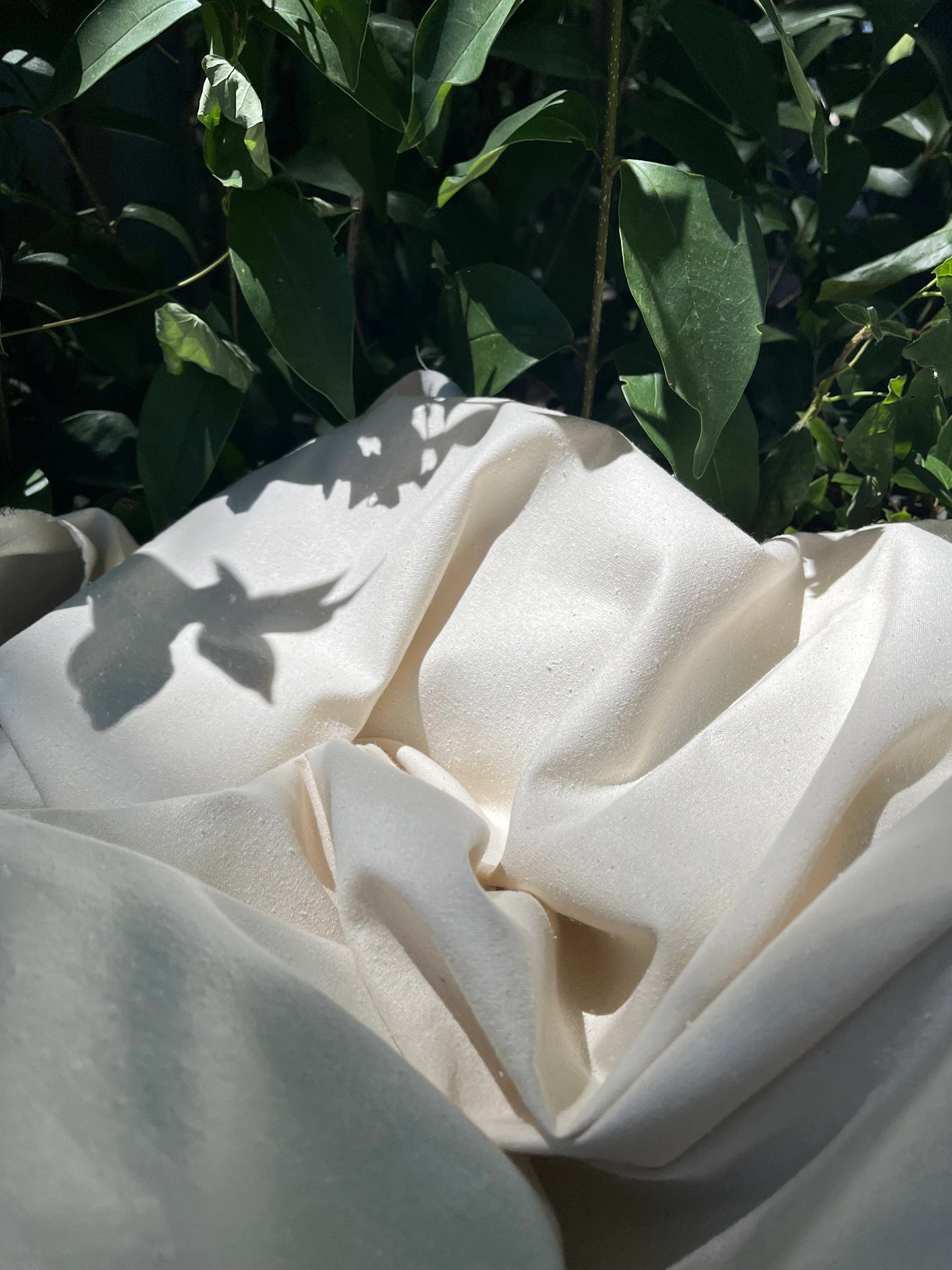 100% Mulberry Silk, Noil Raw Natural Fabric Sustainable.