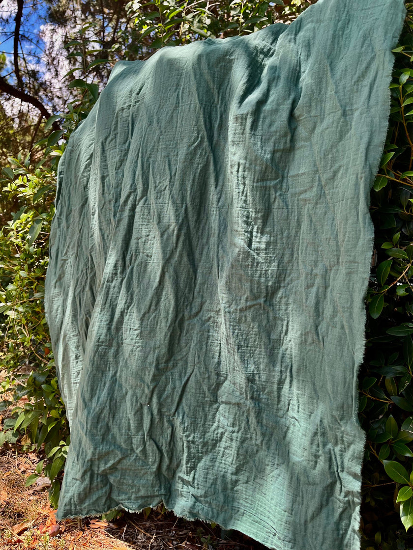 Metre ile Muslin Kumaş - Organik Muslin Kumaş - Bebek Pamuklu Muslin - Metre ile 2 Katlı Gazlı Bez Kumaş, 150 CM GENİŞLİK. Yenidoğan Battaniyesi, Çok Renkli Seçenekler Mevcuttur.